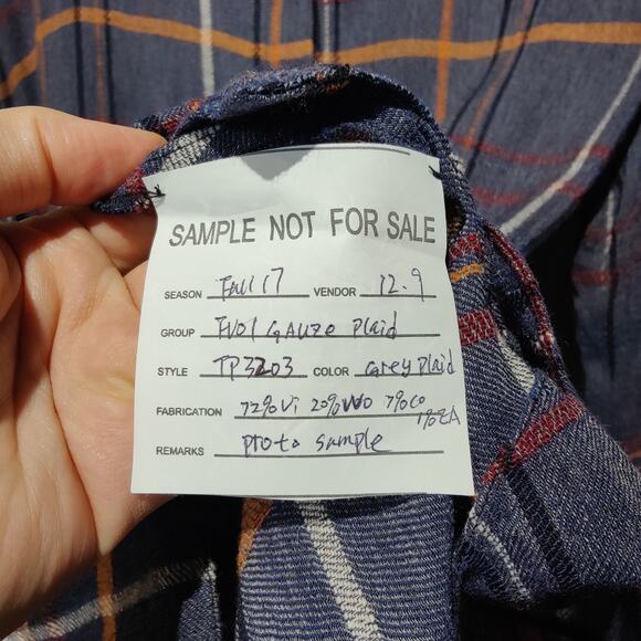 Thakoon Women's Sz 4 Sample Plaid Shirt Dress One of a Kind Asymetrical Fall - Picture 5 of 7